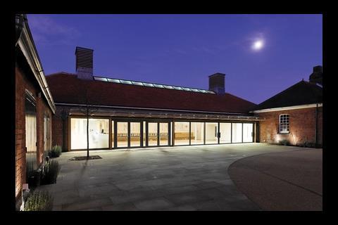 The visitor centre at Hampton Court, designed by Fielden 